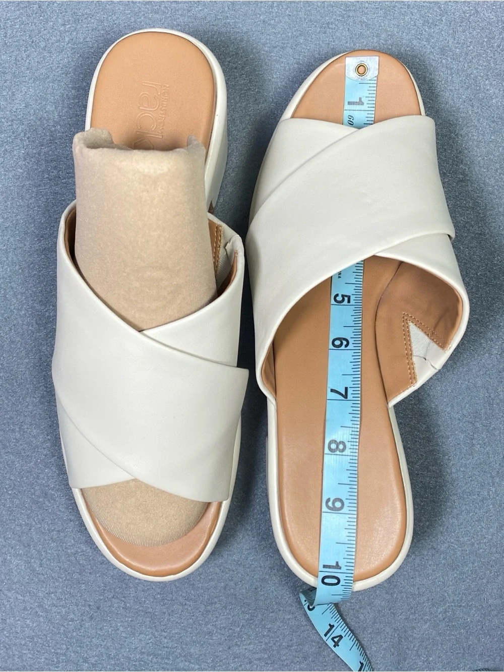 Nordstrom Chunky Heels Platform Beige Sandals, Y2K Inspired Edgy, Women’s Sz 9 M